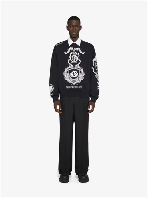 givenchy addict|givenchy crest sweatshirt.